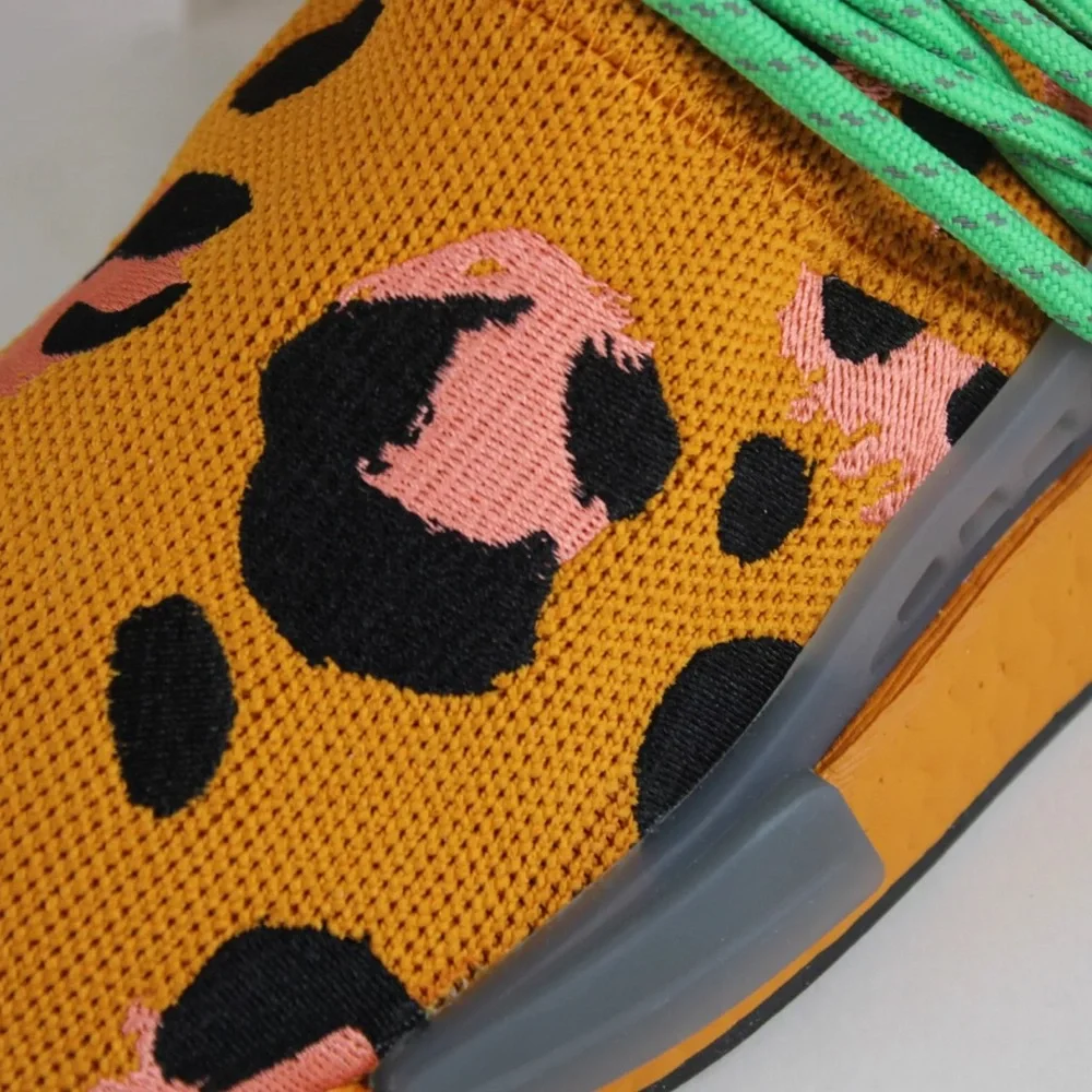 Adidas X Pharrell HU NMD Fred Flintstone‎ Animal Print Orange GZ4439